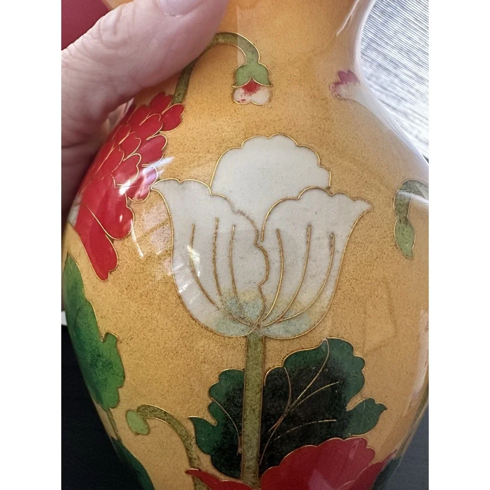 MOMA Red Poppy Cloisonné 7